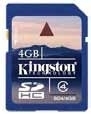 Karty pamici Digital Media Kingston, Secure Digital (SDHC) Card 4GB class4