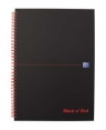 Koonotatnik Oxford Black n Red, A4 / okadka polipropylenowa, 70 / linia