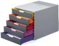 Pojemniki DURABLE VARICOLOR z kolorowymi szufladkami, 5 szuflad
